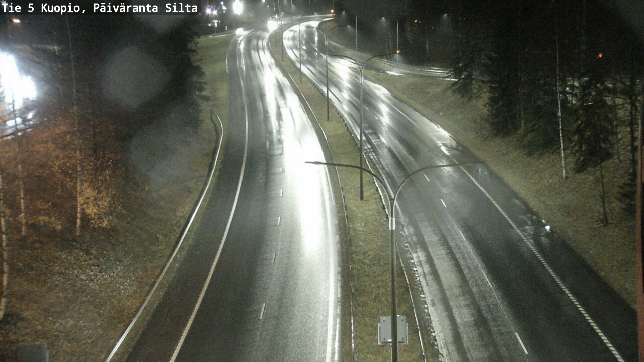 Weather Camera Image Väg 5 Kuopio, Päiväranta silta, Kuopio, Pohjois-Savo