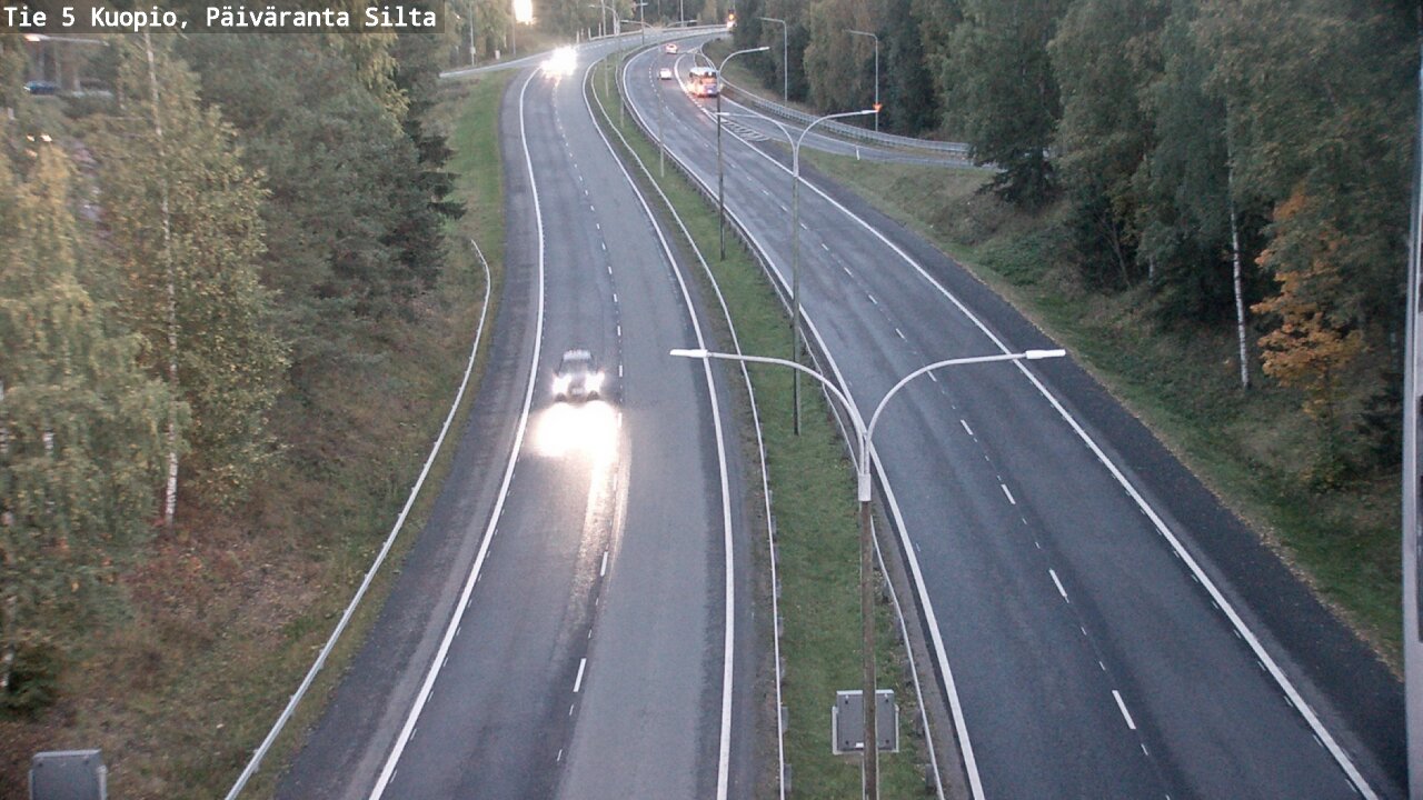 Weather Camera Image Road 5 Kuopio, Päiväranta silta, Kuopio, Pohjois-Savo