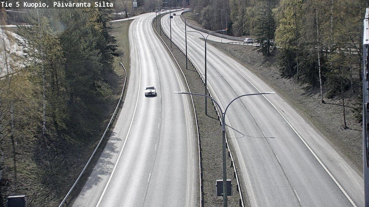 Weather Camera Image Väg 5 Kuopio, Päiväranta silta, Kuopio, Pohjois-Savo