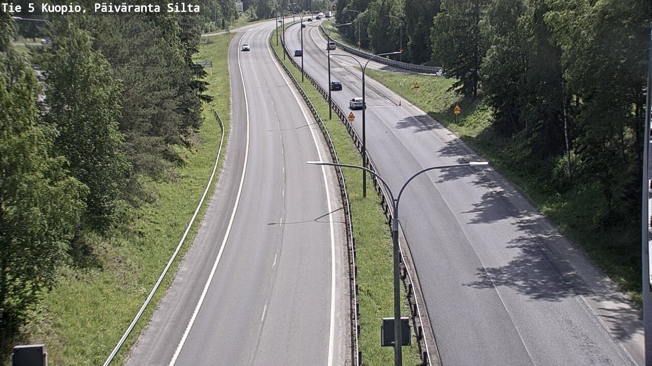 Weather Camera Image Road 5 Kuopio, Päiväranta silta, Kuopio, Pohjois-Savo
