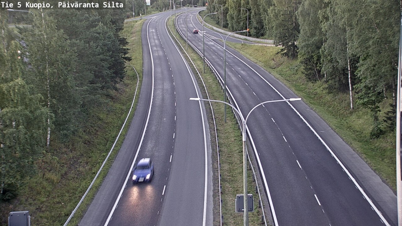 Weather Camera Image Road 5 Kuopio, Päiväranta silta, Kuopio, Pohjois-Savo