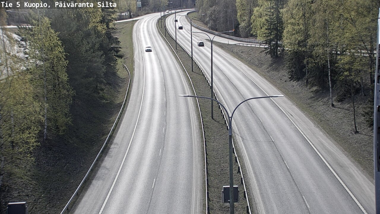 Weather Camera Image Road 5 Kuopio, Päiväranta silta, Kuopio, Pohjois-Savo