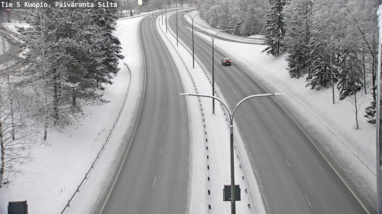 Weather Camera Image Väg 5 Kuopio, Päiväranta silta, Kuopio, Pohjois-Savo
