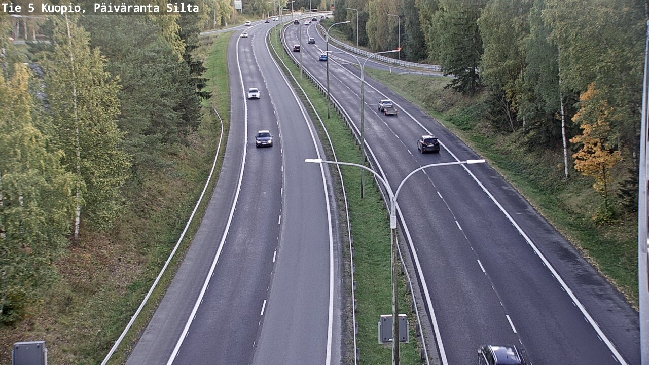 Kelikamerat Kuva Tie 5 Kuopio, Päiväranta silta, Kuopio, Pohjois-Savo