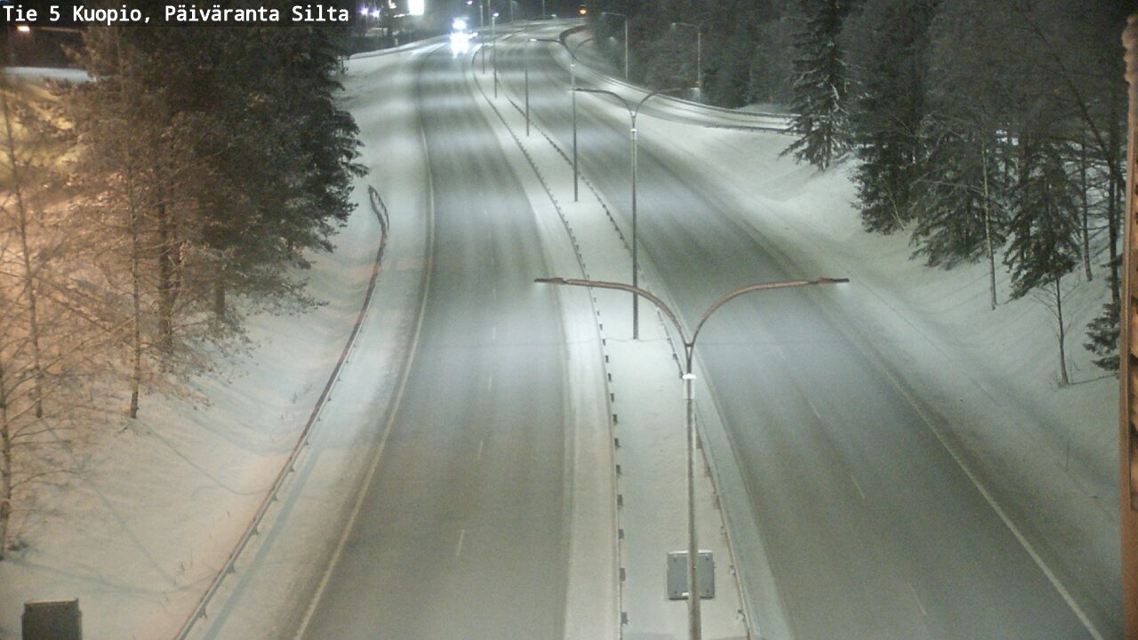 Weather Camera Image Väg 5 Kuopio, Päiväranta silta, Kuopio, Pohjois-Savo