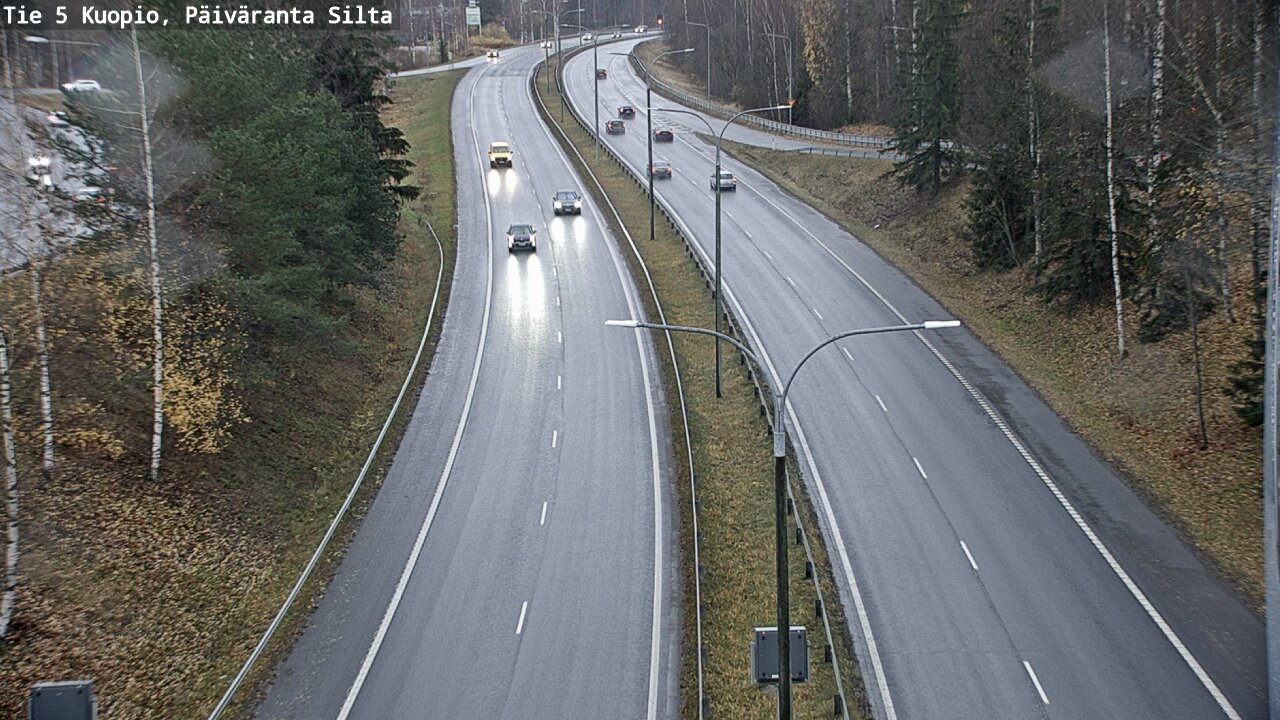 Weather Camera Image Väg 5 Kuopio, Päiväranta silta, Kuopio, Pohjois-Savo