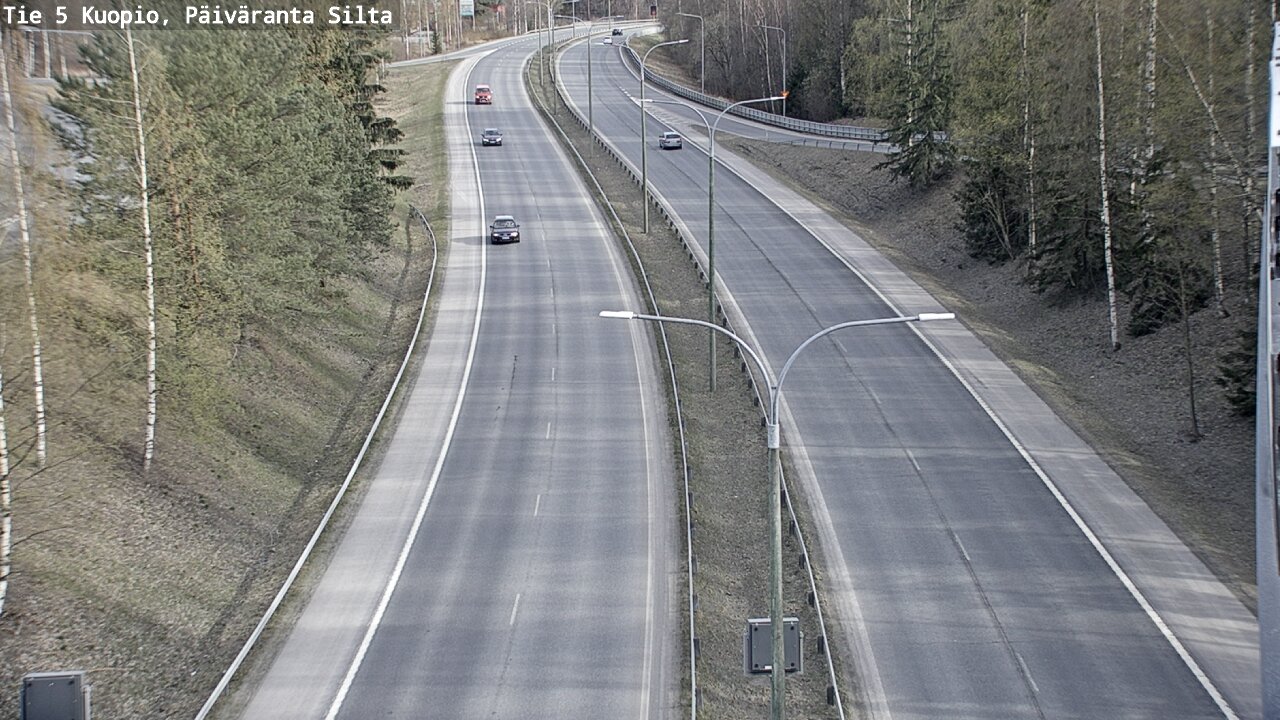 Weather Camera Image Väg 5 Kuopio, Päiväranta silta, Kuopio, Pohjois-Savo