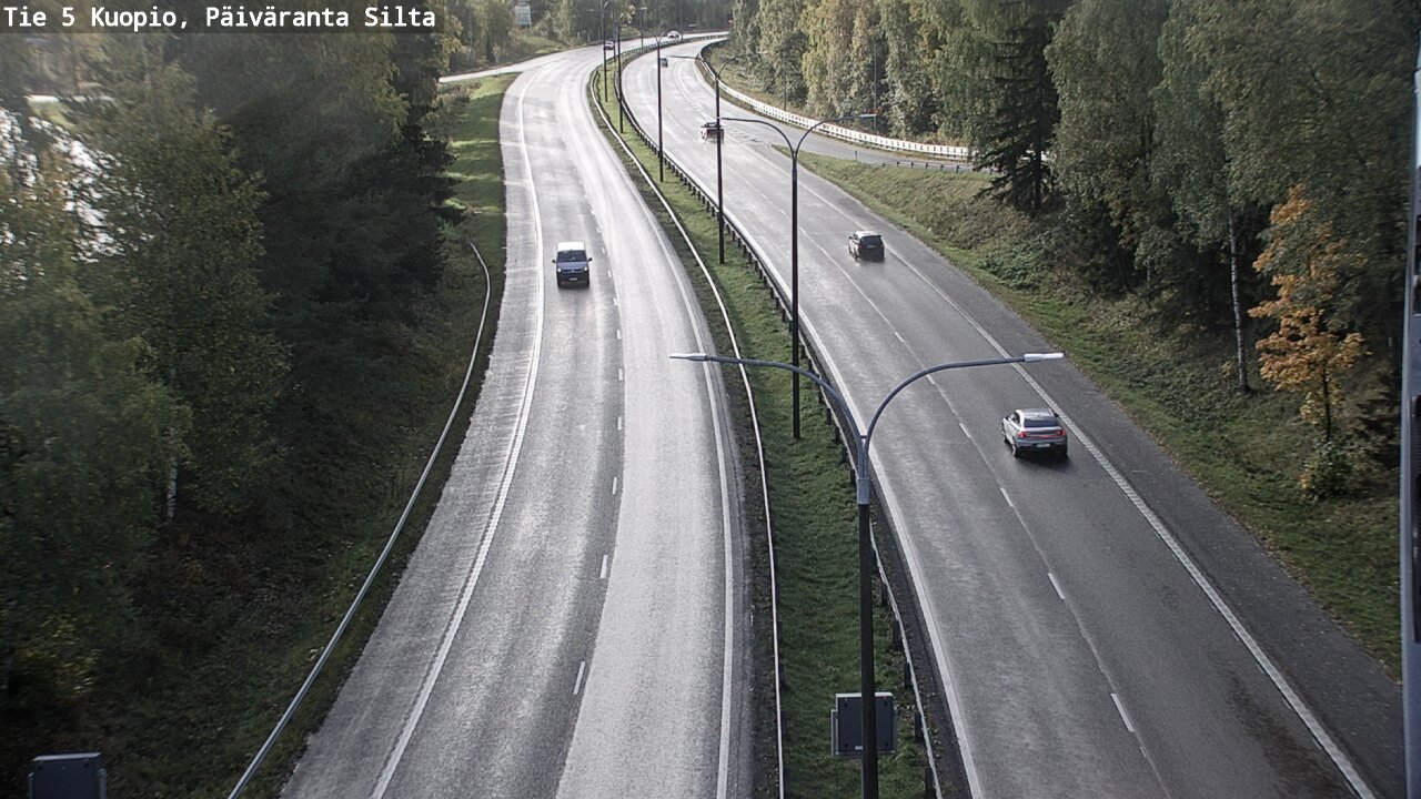 Kelikamerat Kuva Tie 5 Kuopio, Päiväranta silta, Kuopio, Pohjois-Savo
