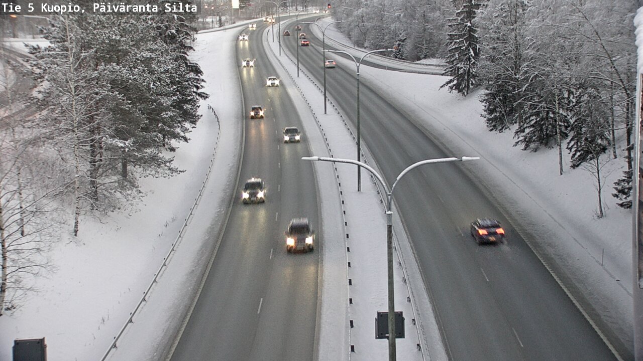 Weather Camera Image Väg 5 Kuopio, Päiväranta silta, Kuopio, Pohjois-Savo
