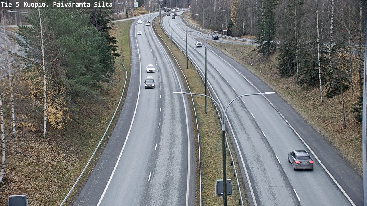 Weather Camera Image Väg 5 Kuopio, Päiväranta silta, Kuopio, Pohjois-Savo