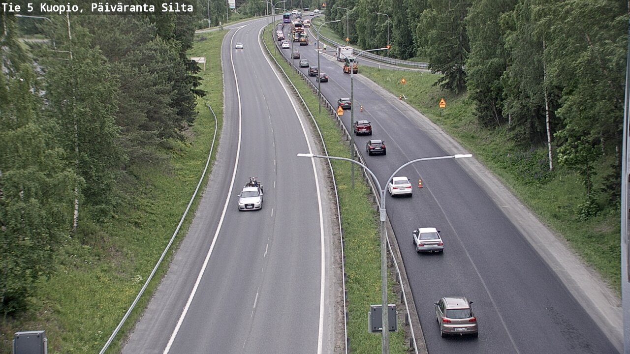 Weather Camera Image Road 5 Kuopio, Päiväranta silta, Kuopio, Pohjois-Savo