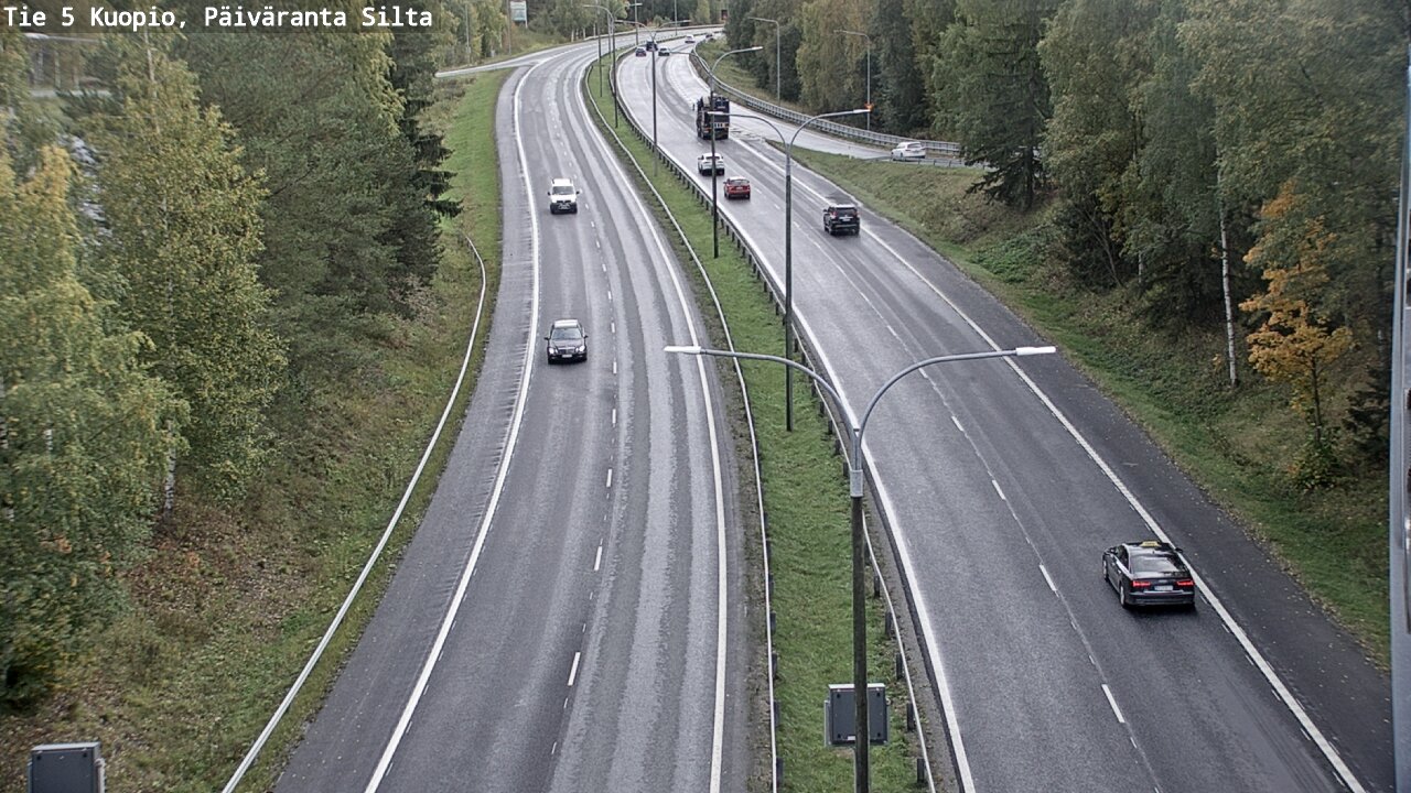 Weather Camera Image Road 5 Kuopio, Päiväranta silta, Kuopio, Pohjois-Savo