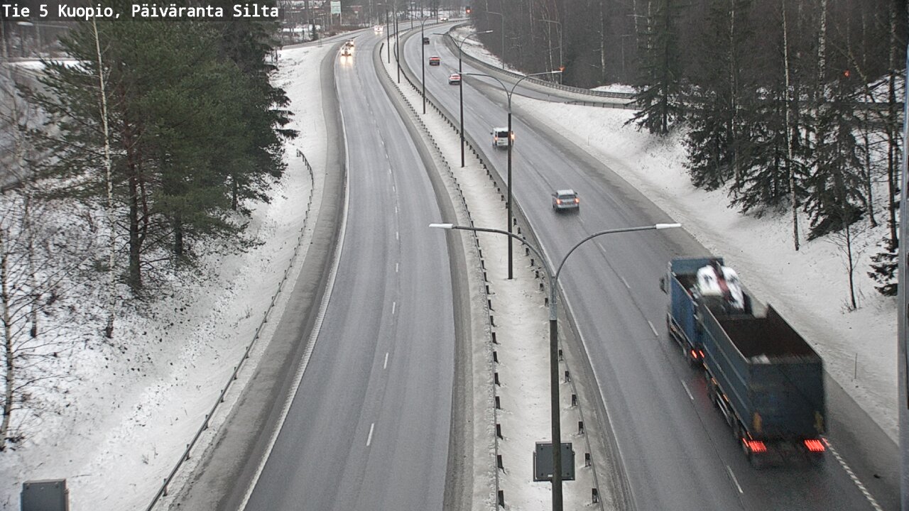 Weather Camera Image Road 5 Kuopio, Päiväranta silta, Kuopio, Pohjois-Savo