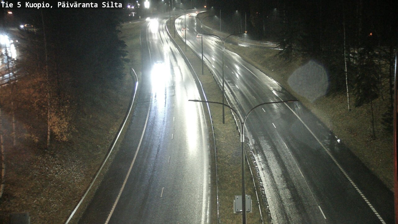 Weather Camera Image Väg 5 Kuopio, Päiväranta silta, Kuopio, Pohjois-Savo