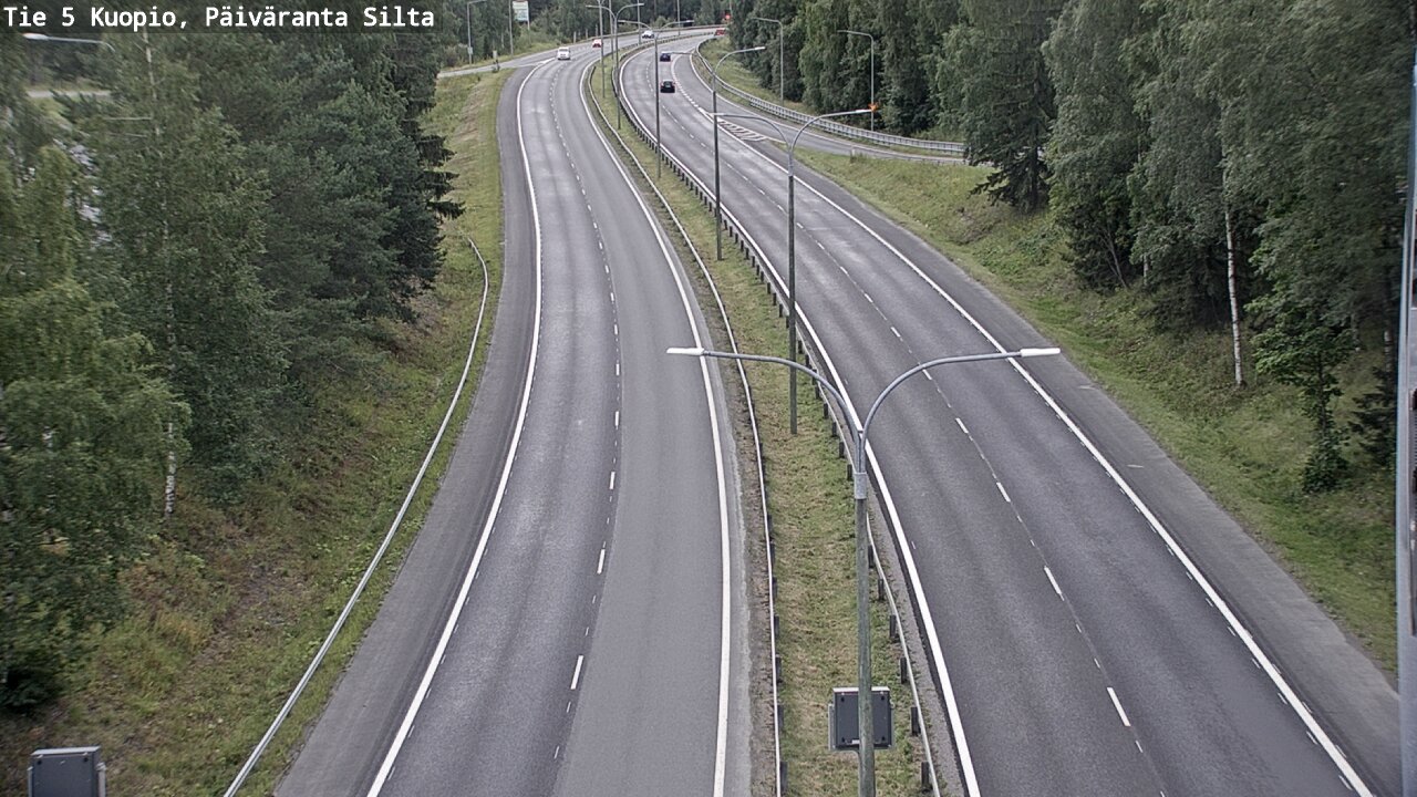 Weather Camera Image Väg 5 Kuopio, Päiväranta silta, Kuopio, Pohjois-Savo