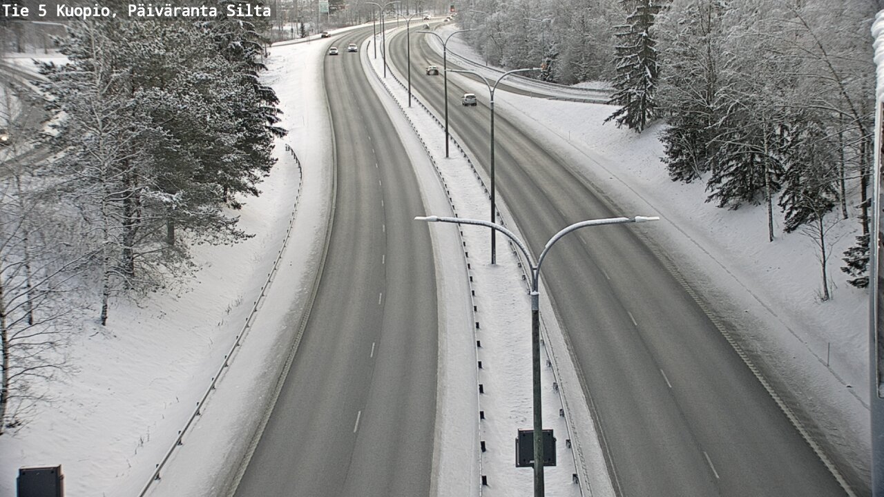 Weather Camera Image Väg 5 Kuopio, Päiväranta silta, Kuopio, Pohjois-Savo