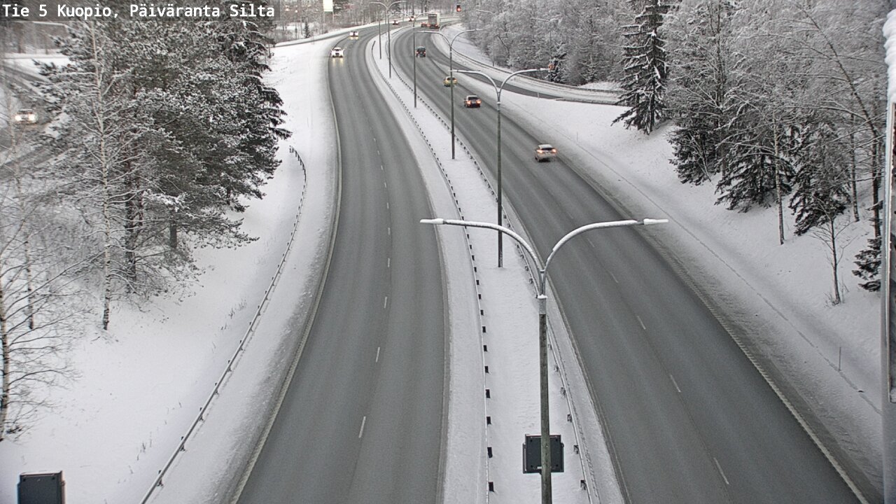Weather Camera Image Väg 5 Kuopio, Päiväranta silta, Kuopio, Pohjois-Savo