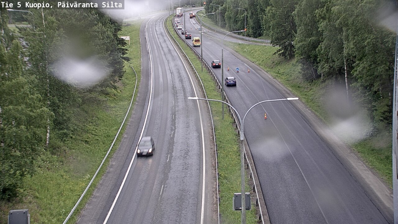 Weather Camera Image Road 5 Kuopio, Päiväranta silta, Kuopio, Pohjois-Savo