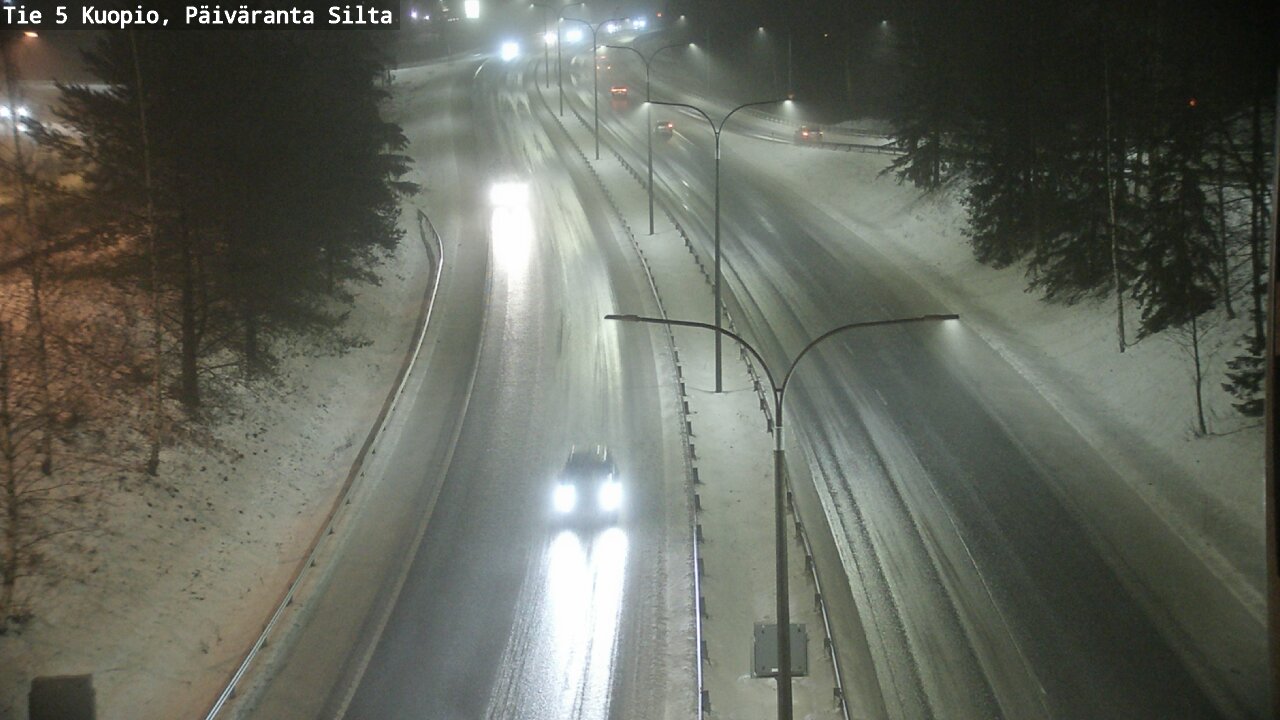 Weather Camera Image Road 5 Kuopio, Päiväranta silta, Kuopio, Pohjois-Savo