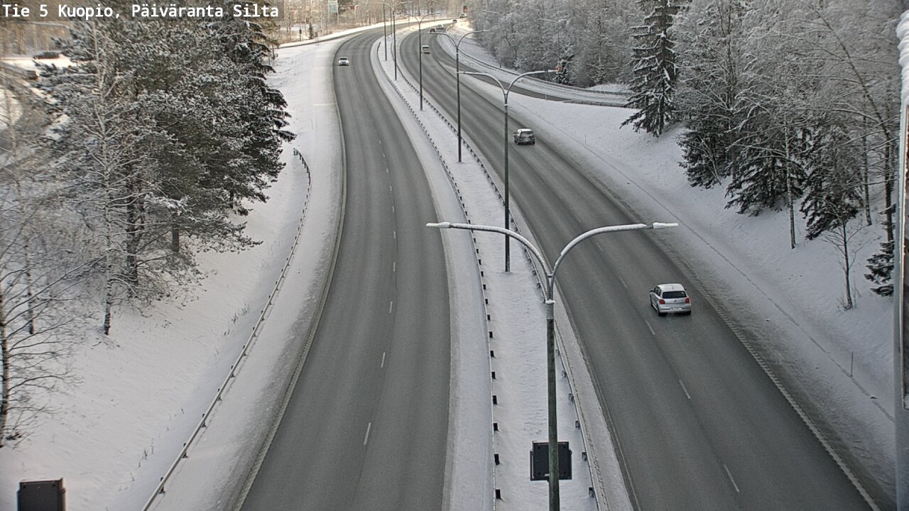 Weather Camera Image Väg 5 Kuopio, Päiväranta silta, Kuopio, Pohjois-Savo