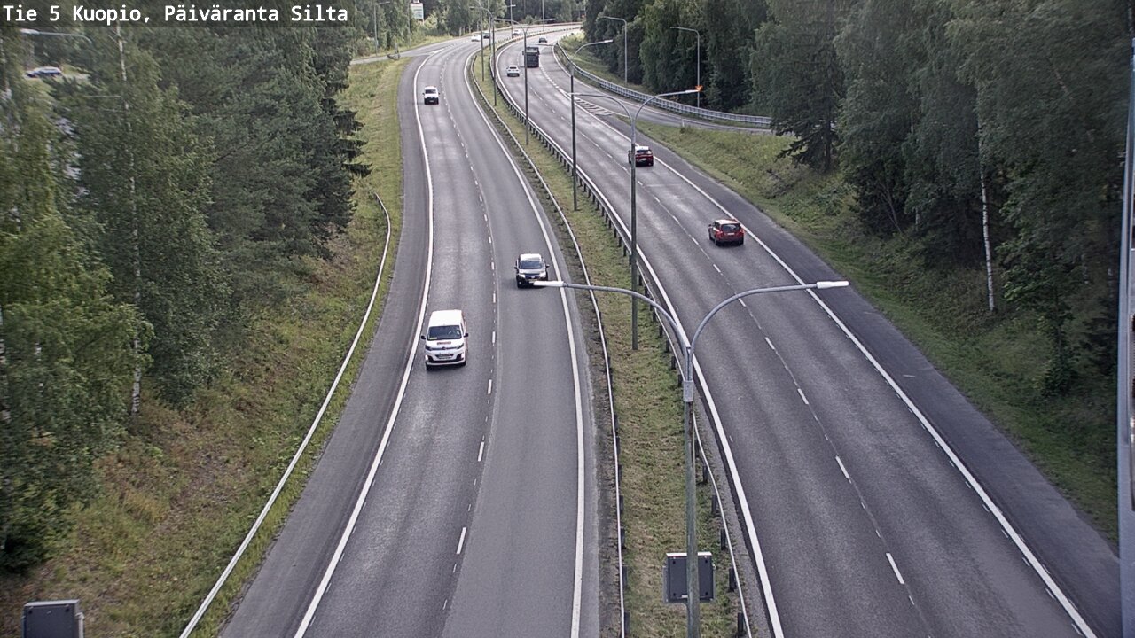 Kelikamerat Kuva Tie 5 Kuopio, Päiväranta silta, Kuopio, Pohjois-Savo