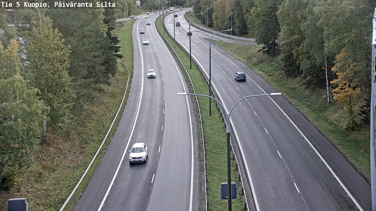 Weather Camera Image Road 5 Kuopio, Päiväranta silta, Kuopio, Pohjois-Savo