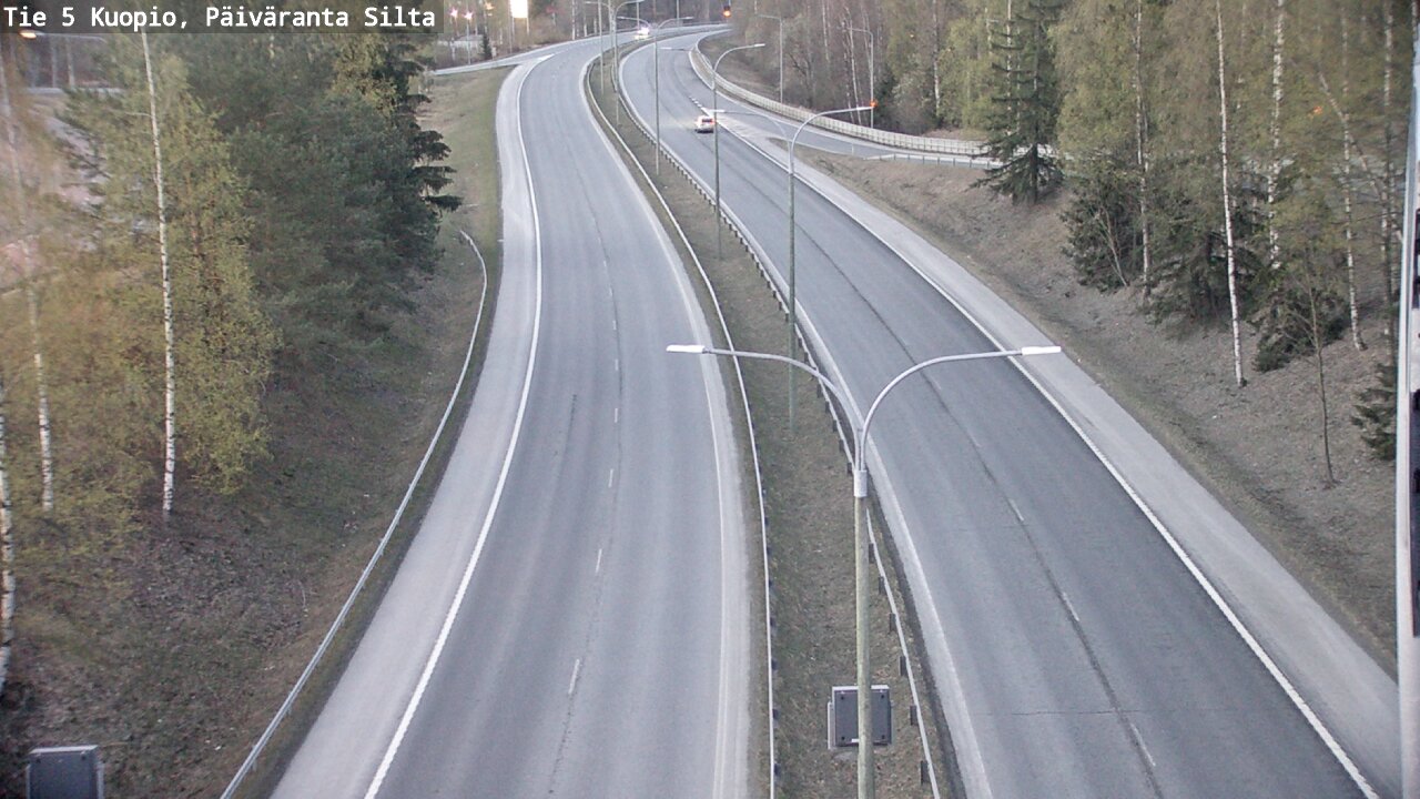 Weather Camera Image Väg 5 Kuopio, Päiväranta silta, Kuopio, Pohjois-Savo