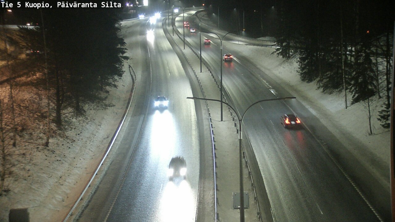 Weather Camera Image Road 5 Kuopio, Päiväranta silta, Kuopio, Pohjois-Savo