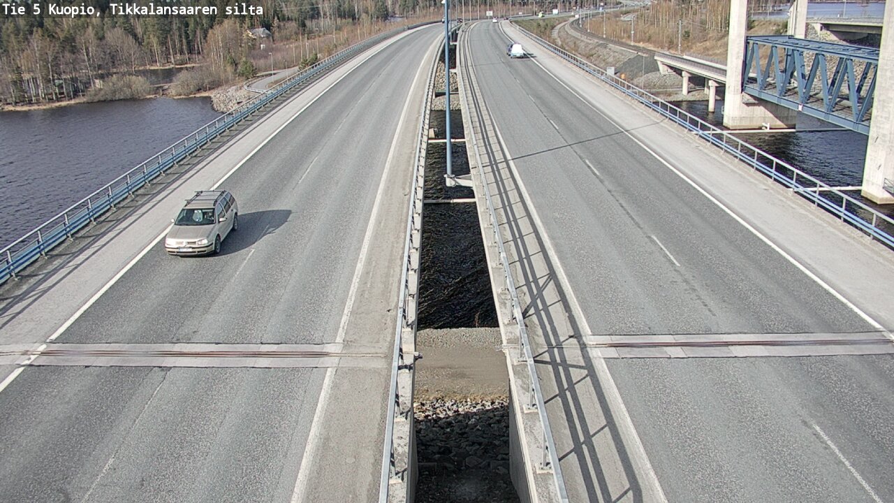 Weather Camera Image Väg 5 Kuopio, Tikkalansaari, Kuopio, Pohjois-Savo