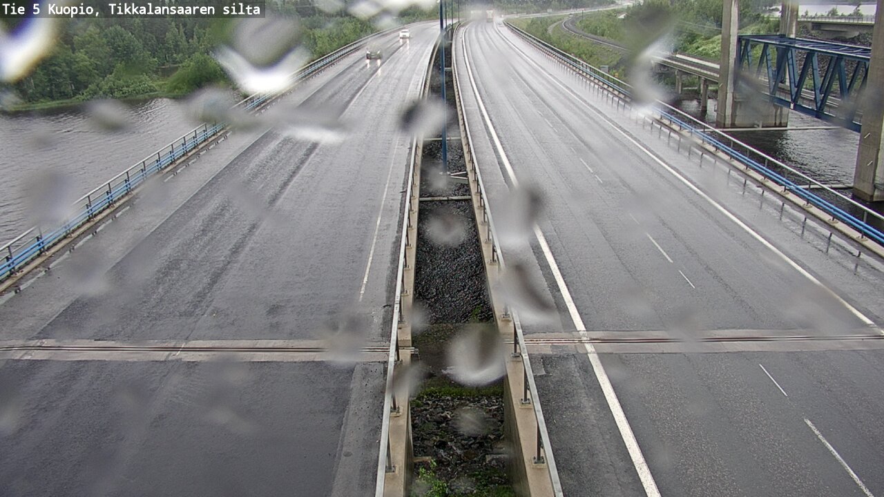 Weather Camera Image Road 5 Kuopio, Tikkalansaari, Kuopio, Pohjois-Savo