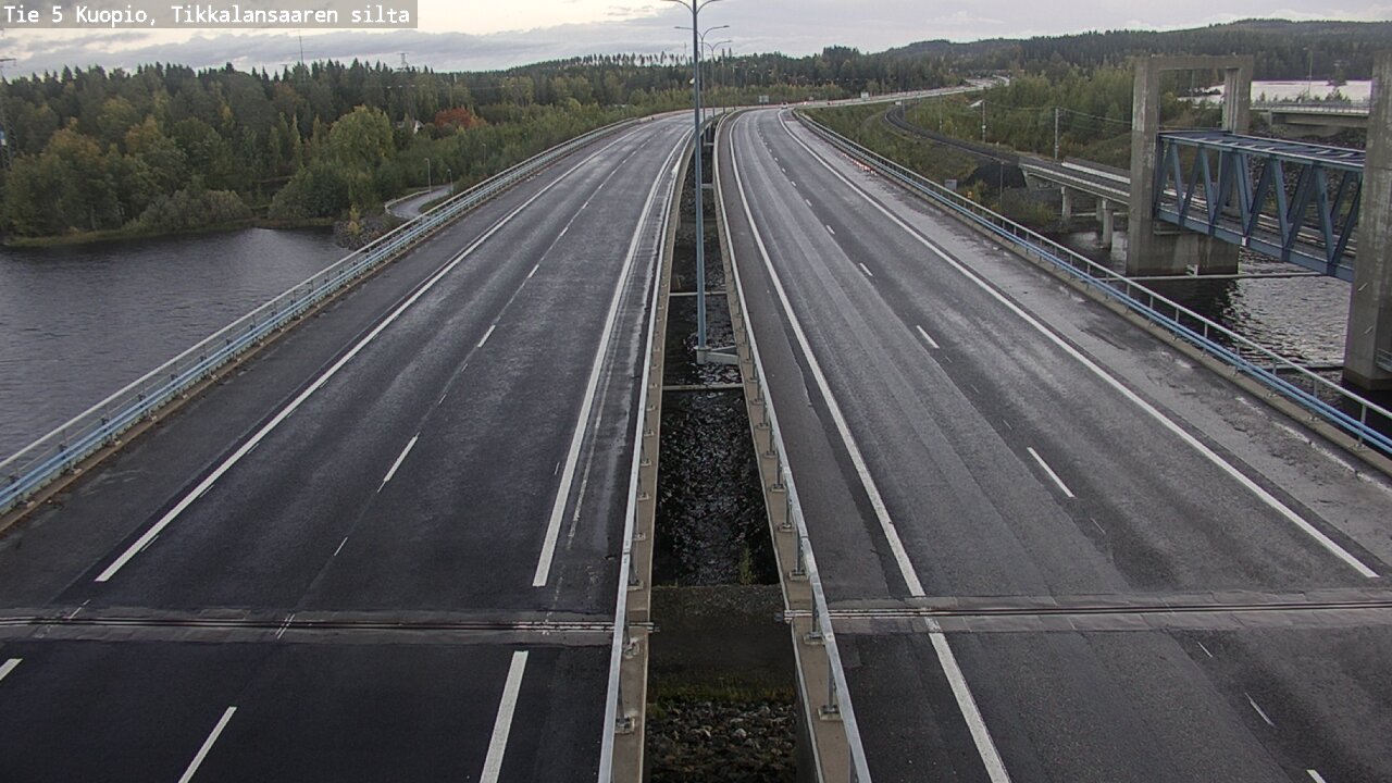 Weather Camera Image Väg 5 Kuopio, Tikkalansaari, Kuopio, Pohjois-Savo