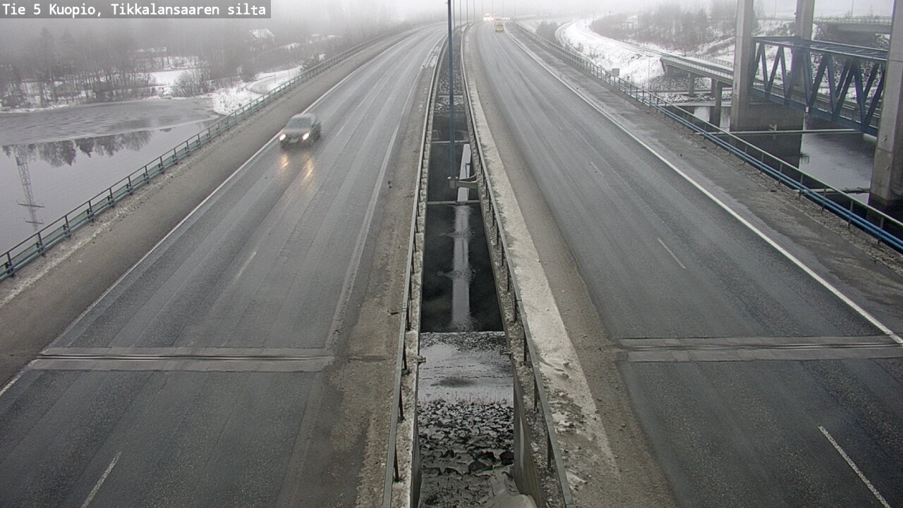 Weather Camera Image Road 5 Kuopio, Tikkalansaari, Kuopio, Pohjois-Savo