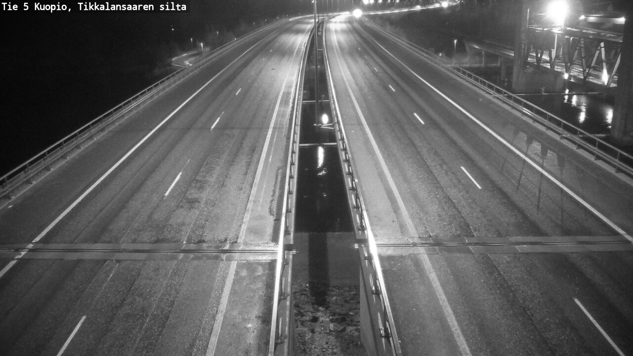 Weather Camera Image Road 5 Kuopio, Tikkalansaari, Kuopio, Pohjois-Savo