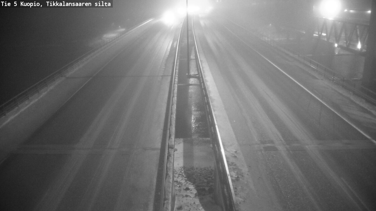 Weather Camera Image Road 5 Kuopio, Tikkalansaari, Kuopio, Pohjois-Savo