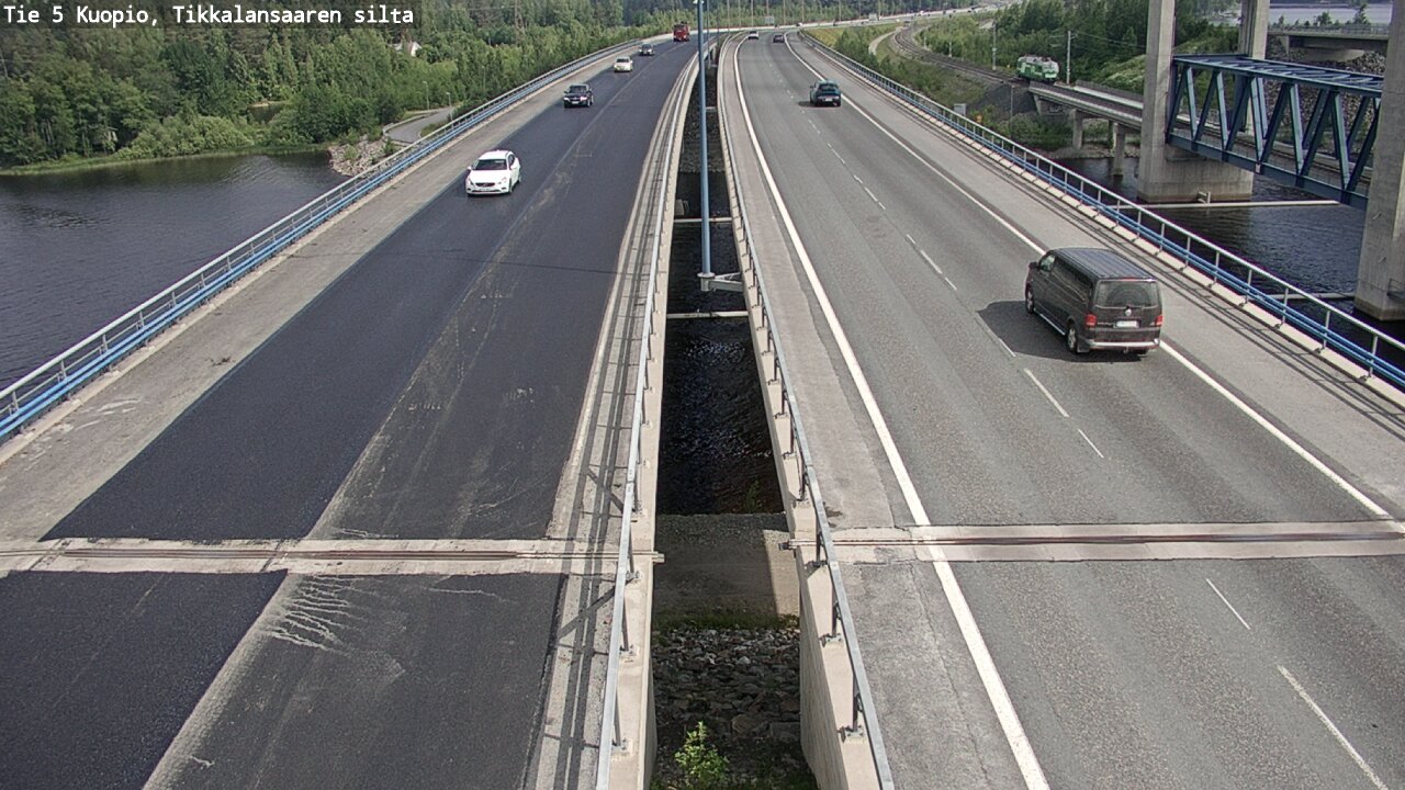 Weather Camera Image Road 5 Kuopio, Tikkalansaari, Kuopio, Pohjois-Savo