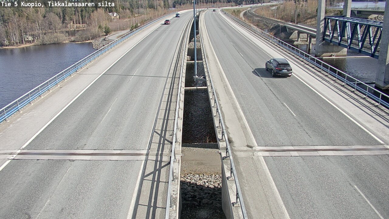 Weather Camera Image Väg 5 Kuopio, Tikkalansaari, Kuopio, Pohjois-Savo