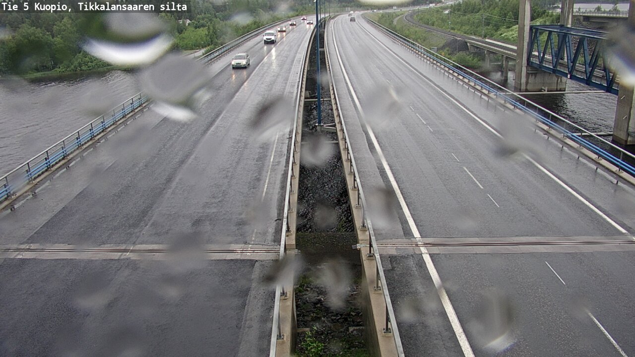 Weather Camera Image Road 5 Kuopio, Tikkalansaari, Kuopio, Pohjois-Savo