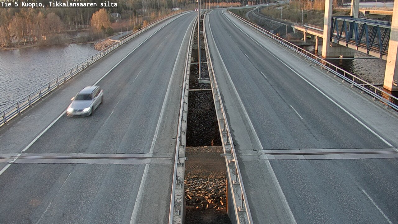 Weather Camera Image Väg 5 Kuopio, Tikkalansaari, Kuopio, Pohjois-Savo