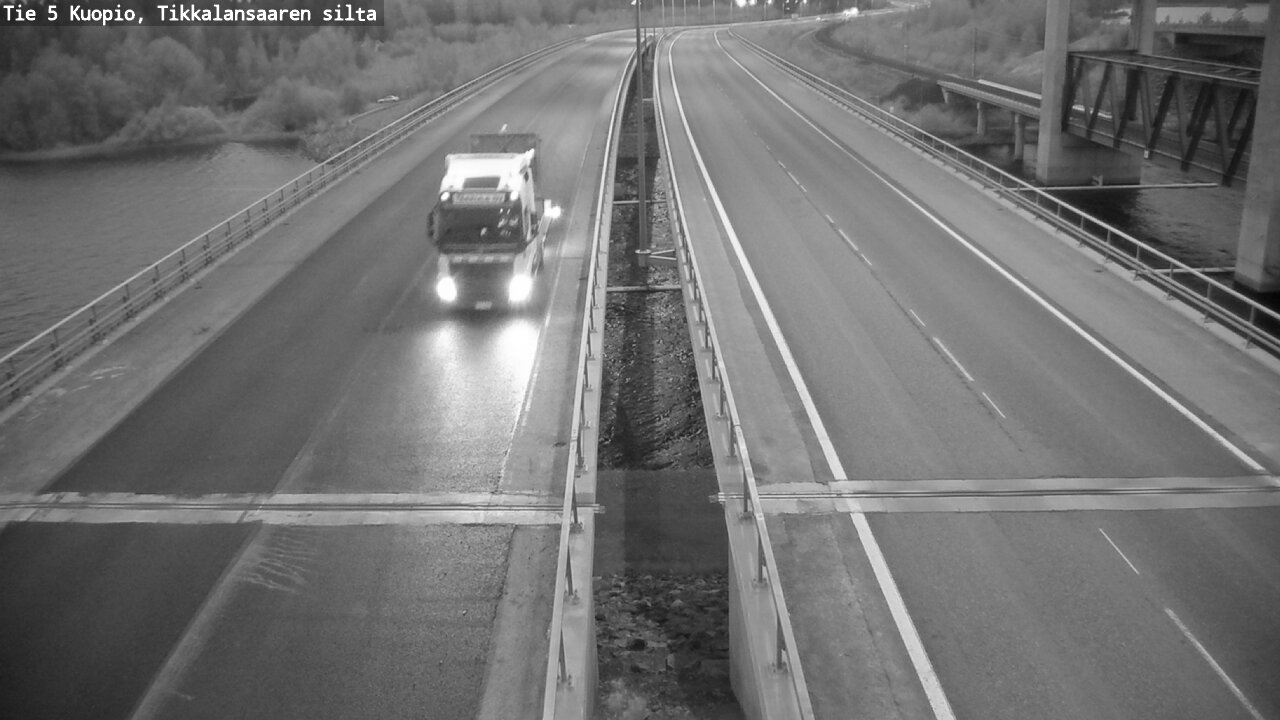 Weather Camera Image Road 5 Kuopio, Tikkalansaari, Kuopio, Pohjois-Savo