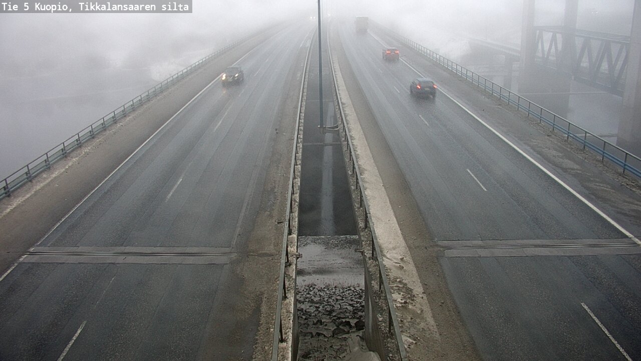 Weather Camera Image Road 5 Kuopio, Tikkalansaari, Kuopio, Pohjois-Savo