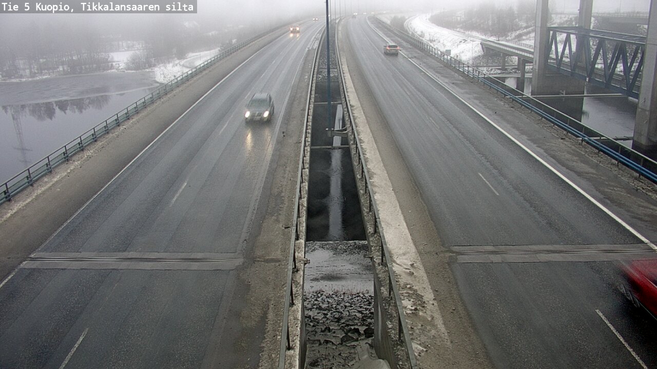 Weather Camera Image Road 5 Kuopio, Tikkalansaari, Kuopio, Pohjois-Savo