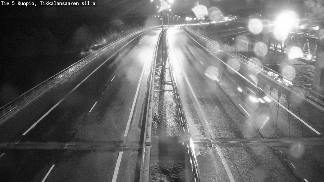 Weather Camera Image Väg 5 Kuopio, Tikkalansaari, Kuopio, Pohjois-Savo