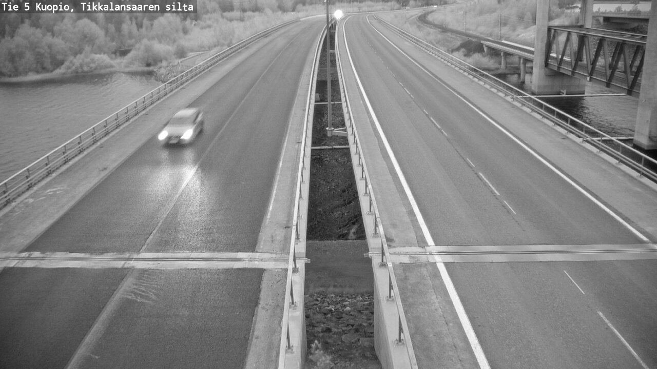 Weather Camera Image Road 5 Kuopio, Tikkalansaari, Kuopio, Pohjois-Savo