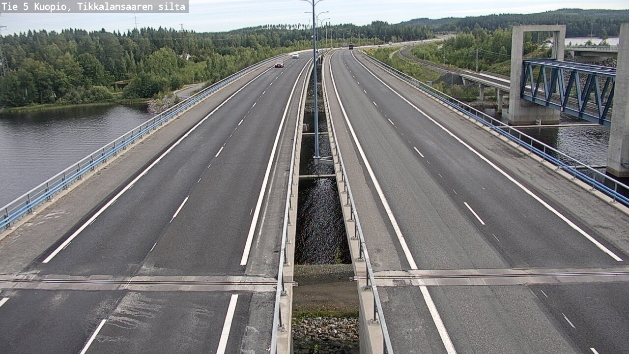 Weather Camera Image Road 5 Kuopio, Tikkalansaari, Kuopio, Pohjois-Savo
