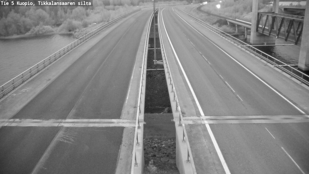 Weather Camera Image Road 5 Kuopio, Tikkalansaari, Kuopio, Pohjois-Savo