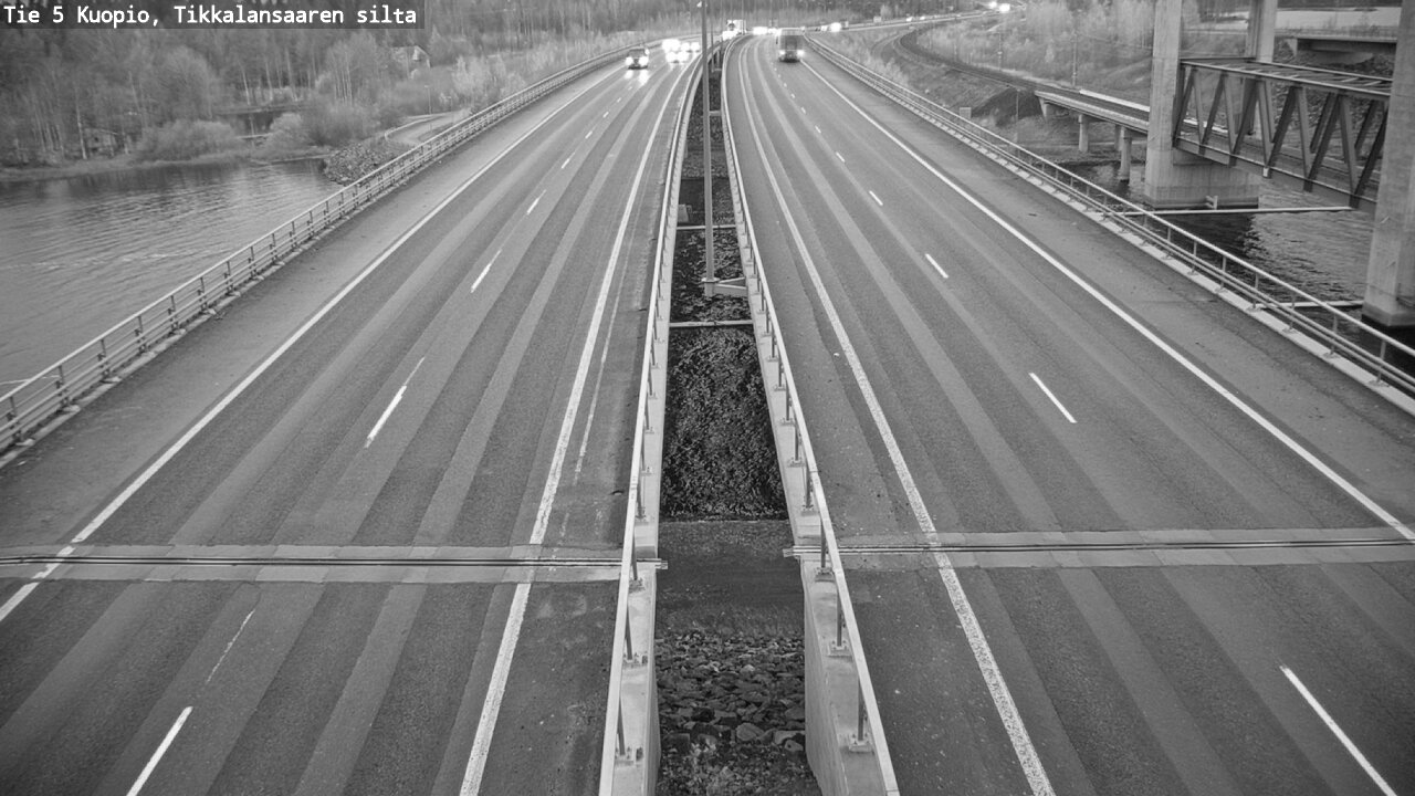 Weather Camera Image Väg 5 Kuopio, Tikkalansaari, Kuopio, Pohjois-Savo