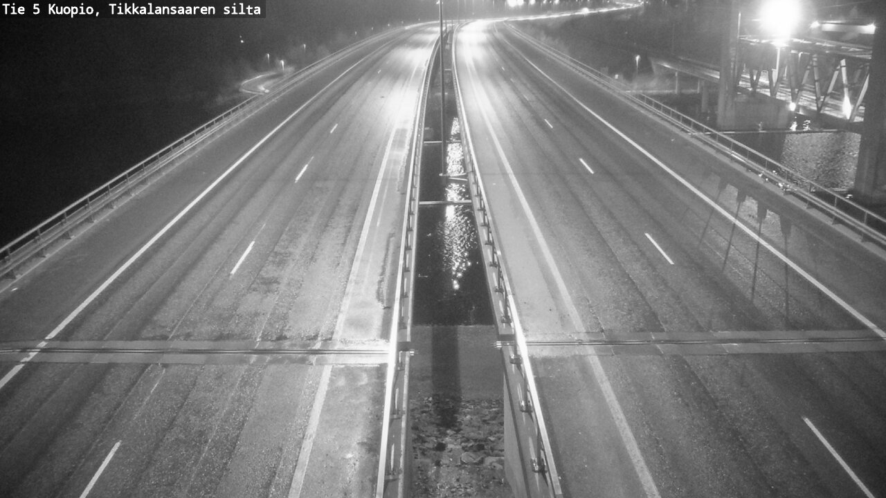 Weather Camera Image Road 5 Kuopio, Tikkalansaari, Kuopio, Pohjois-Savo