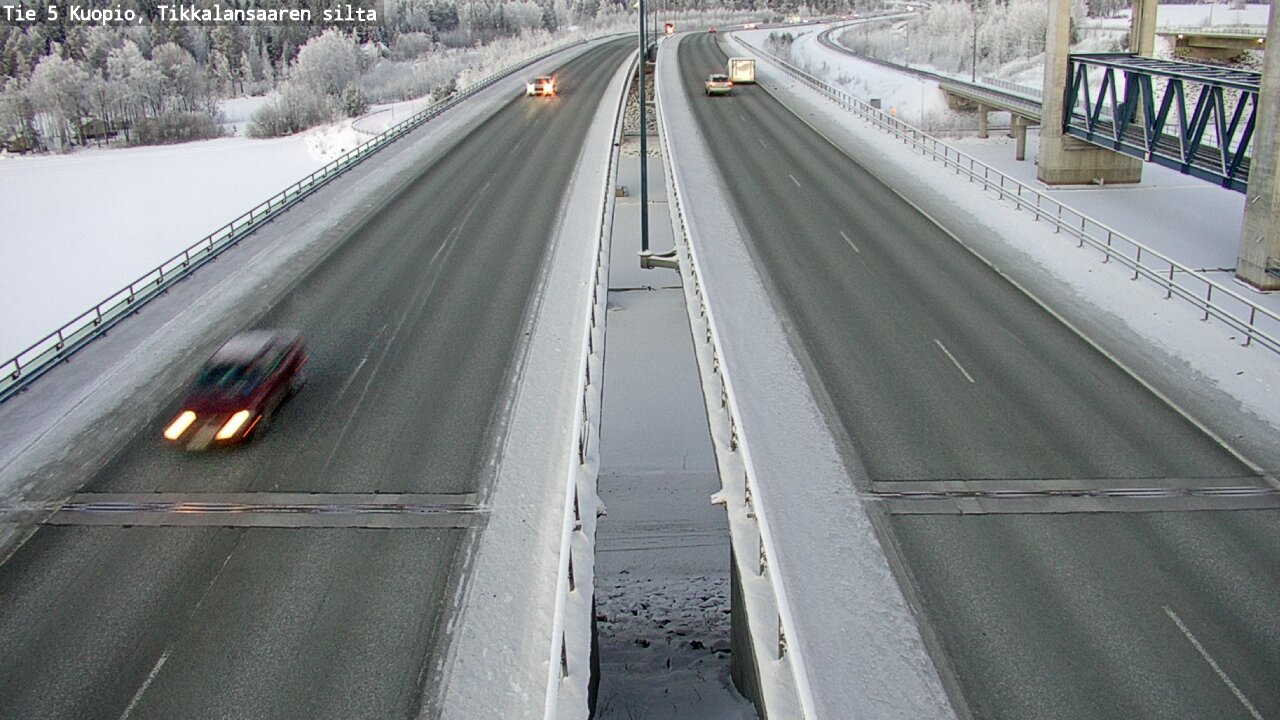 Weather Camera Image Väg 5 Kuopio, Tikkalansaari, Kuopio, Pohjois-Savo