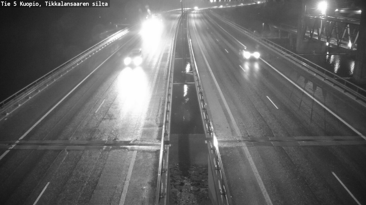 Weather Camera Image Road 5 Kuopio, Tikkalansaari, Kuopio, Pohjois-Savo