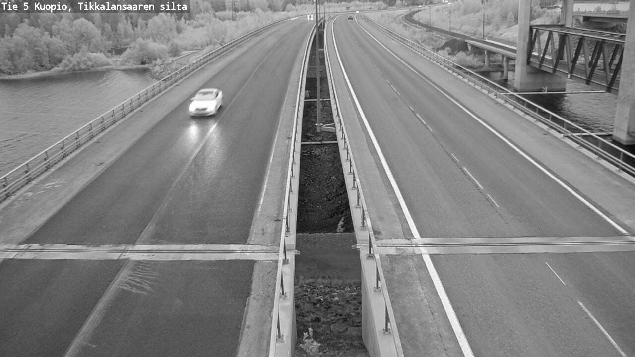 Weather Camera Image Road 5 Kuopio, Tikkalansaari, Kuopio, Pohjois-Savo